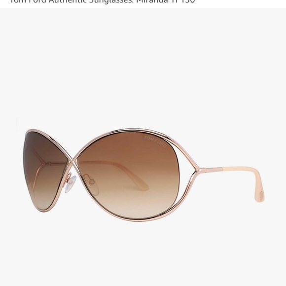 Tom Ford Brown Oversized Sunglasses - Picture 1 of 8